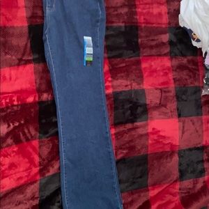 Mid rise boot cut jeans